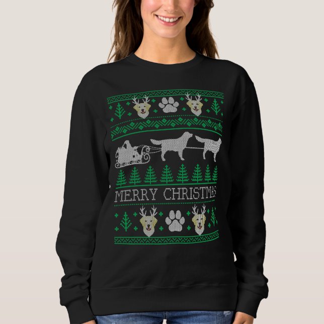 Labrador Retriever Dog Ugly Christmas Sweaters (Front)