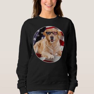 Labrador Retriever Dog Usa Flag Patriot Sweatshirt
