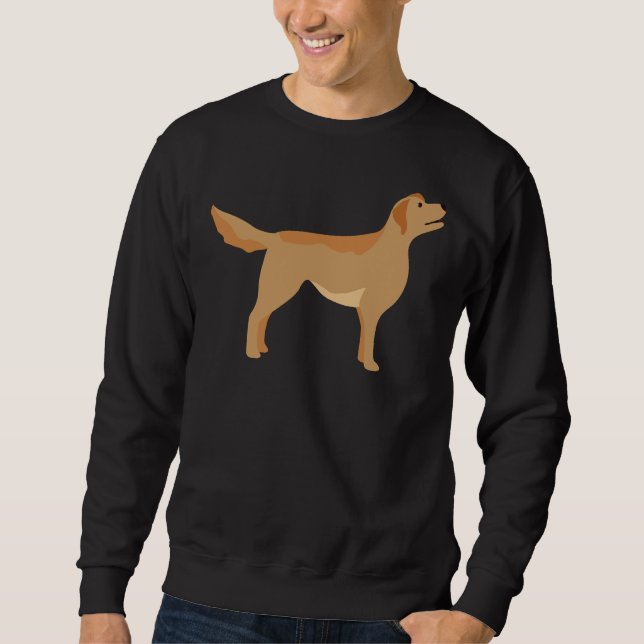 Labrador Retriever Dog Vector Sweatshirt (Front)