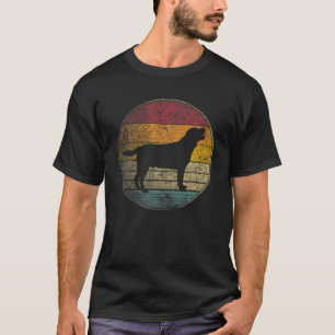 Labrador Retriever Dog Vintage Distressed Retro Si T-Shirt