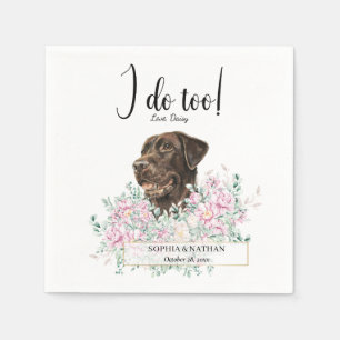 Labrador Retriever Dog Wedding Cocktail Napkins