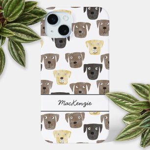 Labrador Retriever Dogs Personalised iPhone 15 Mini Case