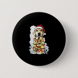 Labrador Retriever Dogs Tree Christmas Sweater Xma 6 Cm Round Badge
