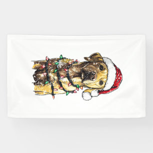 Labrador Retriever Dogs Tree Christmas Sweater Xma Banner