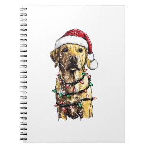 Labrador Retriever Dogs Tree Christmas Sweater Xma Notebook