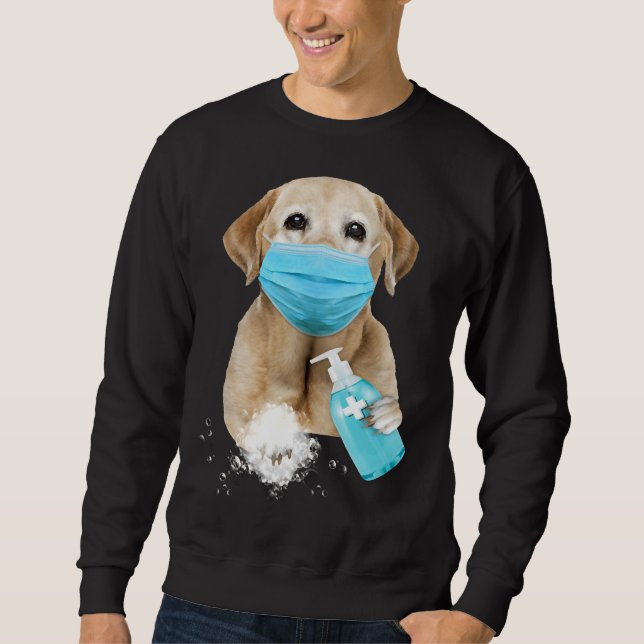 Labrador Retriever Face Mask Sweatshirt (Front)