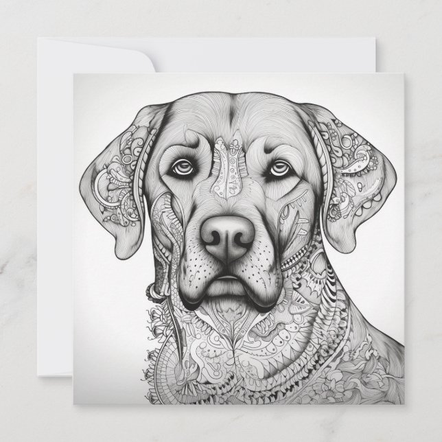 Labrador Retriever Gift Card (Front)