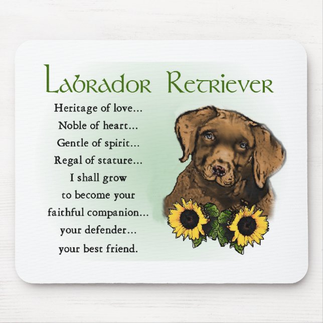 Labrador Retriever Gifts Mouse Pad (Front)