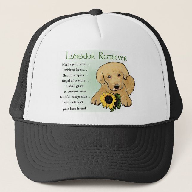 Labrador Retriever Gifts Trucker Hat (Front)