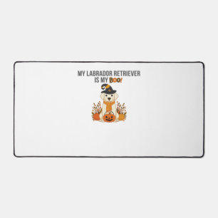 Labrador Retriever Halloween Dog  Funny Spooky Boo Desk Mat