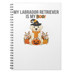 Labrador Retriever Halloween Dog  Funny Spooky Boo Notebook