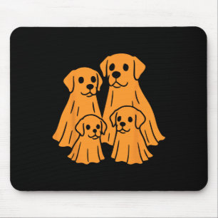 Labrador Retriever Halloween Ghost Family Funny Do Mouse Pad