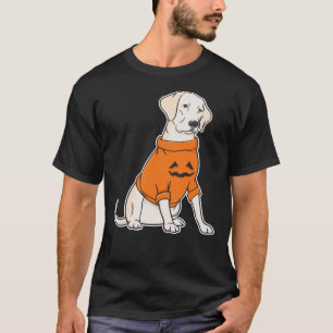 Labrador Retriever Halloween Jack O Lantern Dog T-Shirt