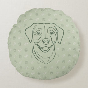 Labrador Retriever. Happiness Edition! Round Cushion