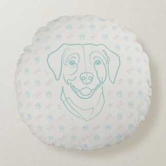 Labrador Retriever. Happiness Edition! Round Cushion