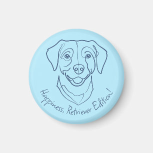 Labrador Retriever. Happiness, Retriever Edition! Magnet