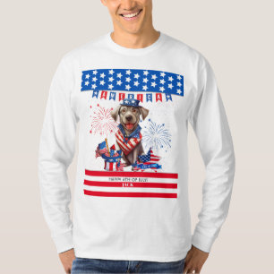 Labrador Retriever Happy 4Th Of July Independence T-Shirt