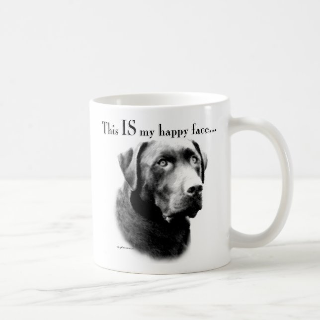 Labrador Retriever Happy Face Coffee Mug (Right)