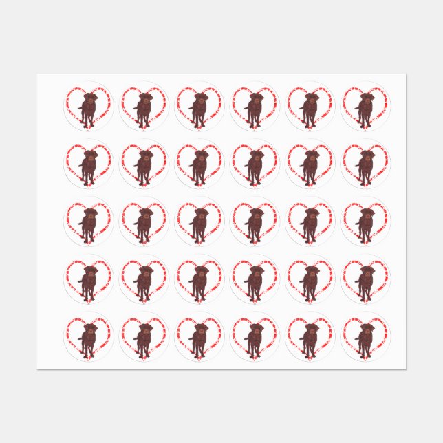 LABRADOR RETRIEVER HEART (Sheet)
