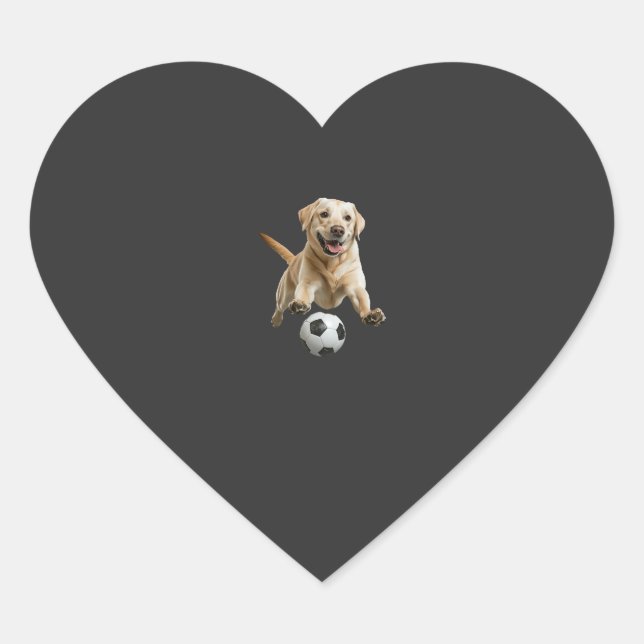 Labrador Retriever Heart Sticker (Front)