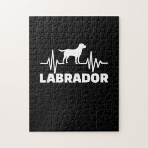 Labrador Retriever Heartbeat Jigsaw Puzzle