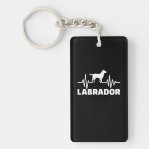 Labrador Retriever Heartbeat Key Ring