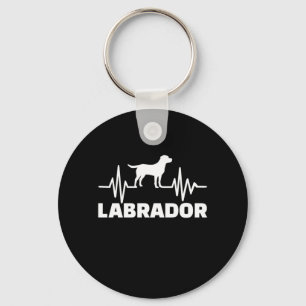 Labrador Retriever Heartbeat Key Ring