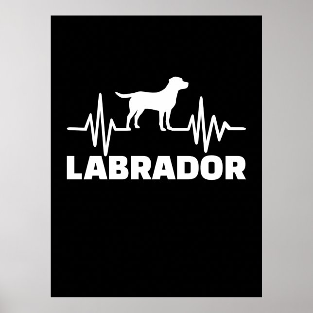Labrador Retriever Heartbeat Poster (Front)
