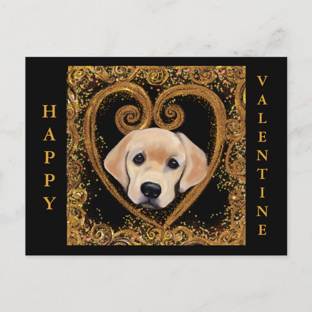 Labrador Retriever  Holiday Postcard (Front)