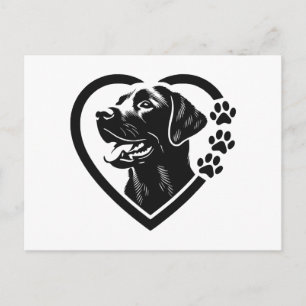 Labrador Retriever Holiday Postcard