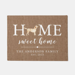 Labrador Retriever Home Sweet Home Doormat