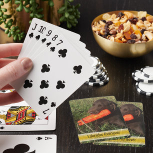 Labrador Retriever Hunting Dog Template Photo  Playing Cards