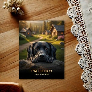 Labrador Retriever I'm Sorry  Postcard