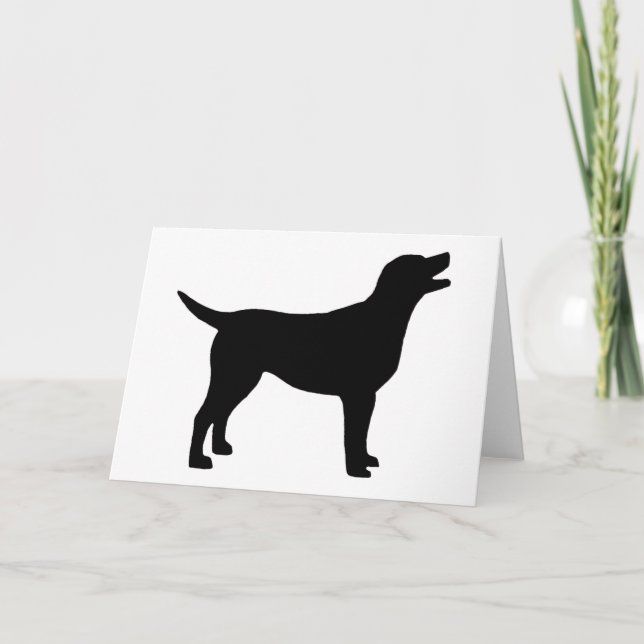 Labrador Retriever (in black) Card (Front)