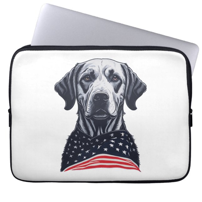 labrador retriever Independence Day Laptop Sleeve (Front)
