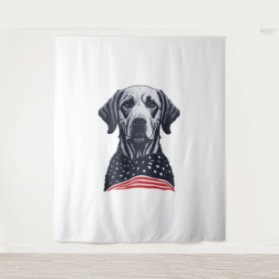 labrador retriever Independence Day Tapestry