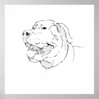 Labrador Retriever Ink Wall Art