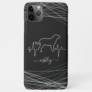 Labrador Retriever is Heartbeat Cool Minimal Dog L iPhone 11 Pro Max Case