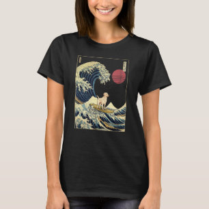 Labrador Retriever Japanese Kanagawa Wave  Surf Do T-Shirt