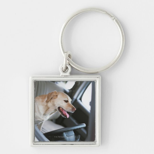 Labrador retriever key ring (Front)