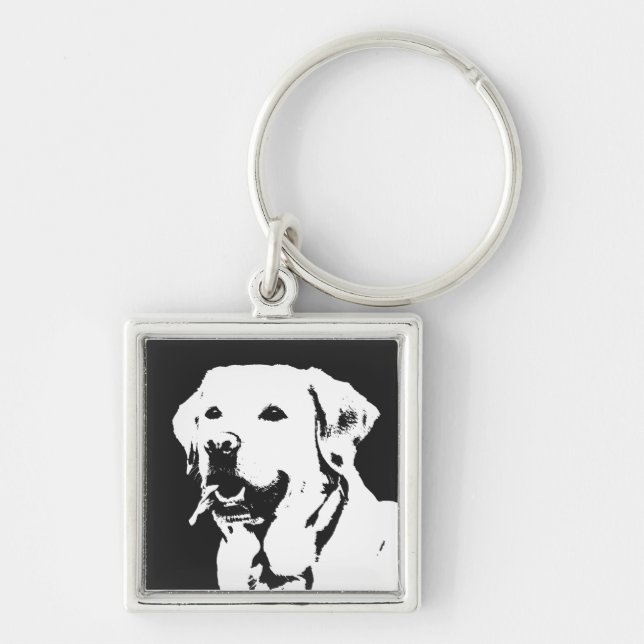 Labrador Retriever Key Ring (Front)