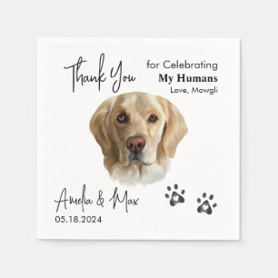 Labrador Retriever Lab Cocktail Napkin Dog Wedding