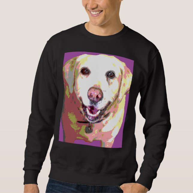 Labrador Retriever Lab Purple Sweatshirt (Front)