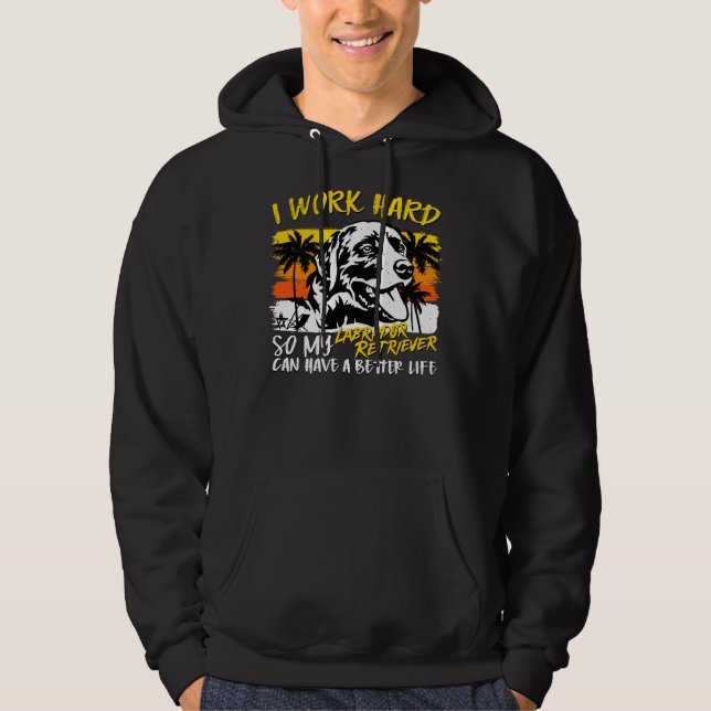 Labrador Retriever Labrador Dog Hoodie (Front)