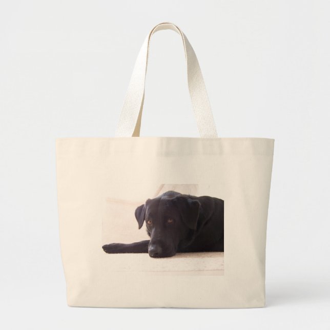 labrador retriever large tote bag (Front)