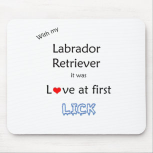 Labrador Retriever Lick Design Mouse Pad