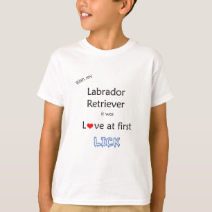 Labrador Retriever Lick Design T-Shirt