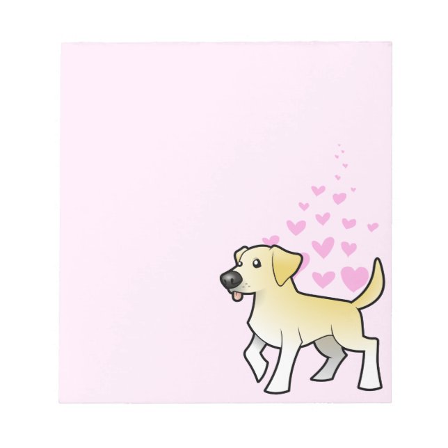 Labrador Retriever Love Notepad (Front)