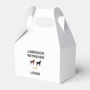 labrador retriever lover all colours silhouettes  favour box