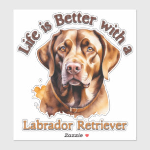 Labrador Retriever Lover bumper sticker decal